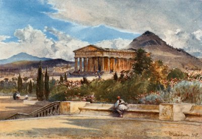 南西のテセウス神殿 作： John Fulleylove